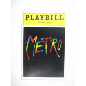 Metro Minskoff Playbill April 1992 Krzysztof Adamski Mary Bracken Phillips FLOP